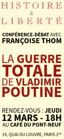 Conférence débat : La guerre totale de Vladimir&nbsp;Poutine
